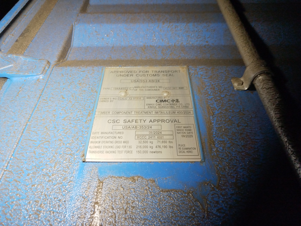 Морской контейнер CICU7237006