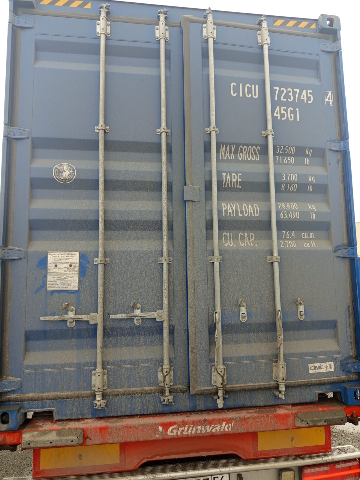 Морской контейнер CICU7237454
