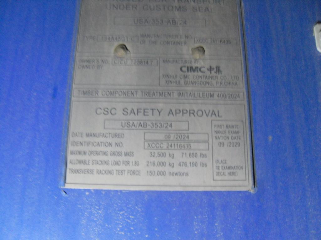 Морской контейнер CICU7238147