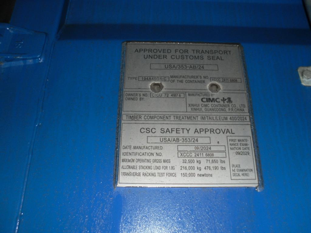 Морской контейнер CICU7241876