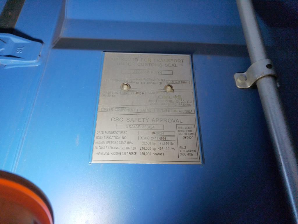 Морской контейнер CICU7242039