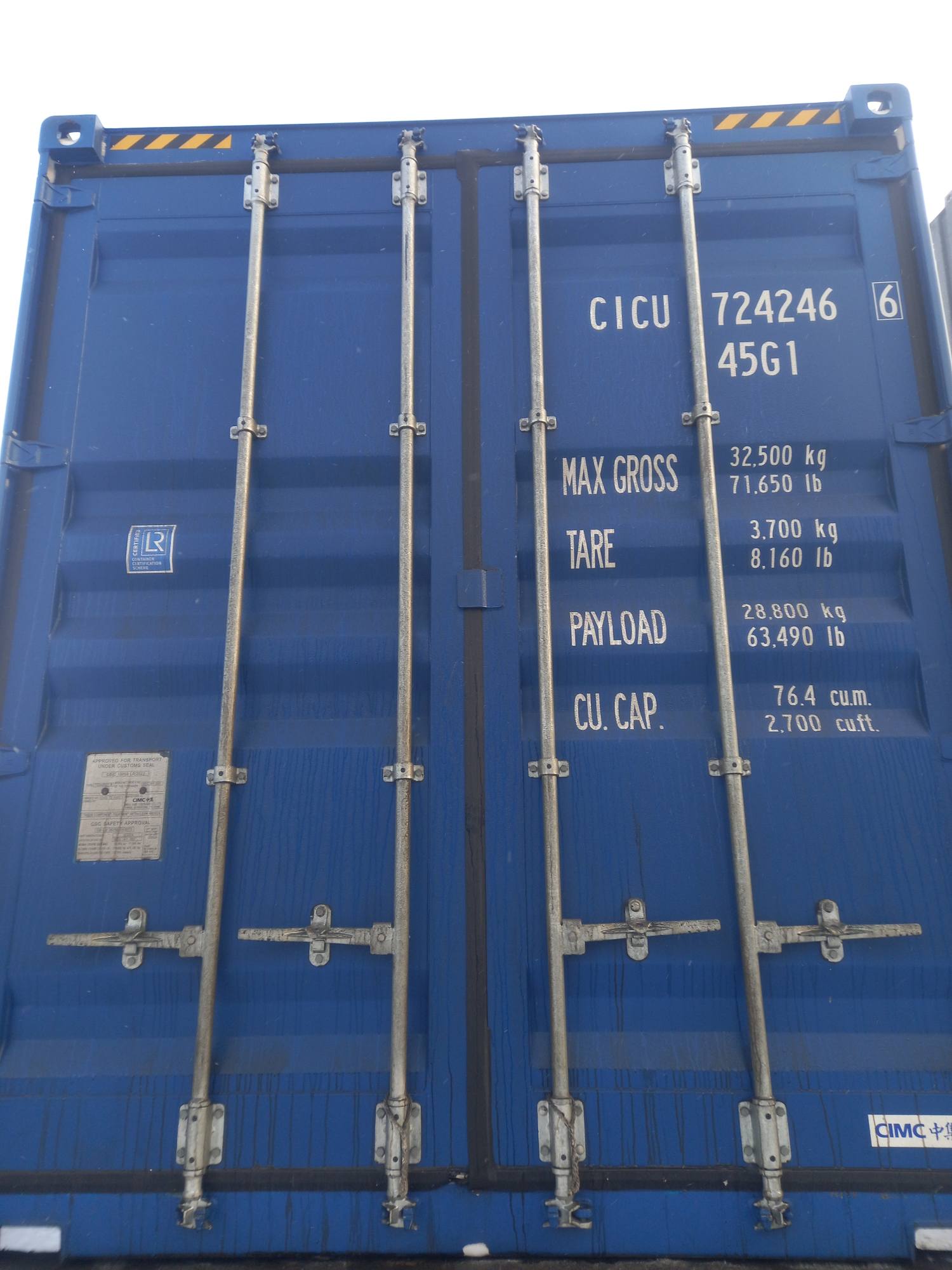 Морской контейнер CICU7242466