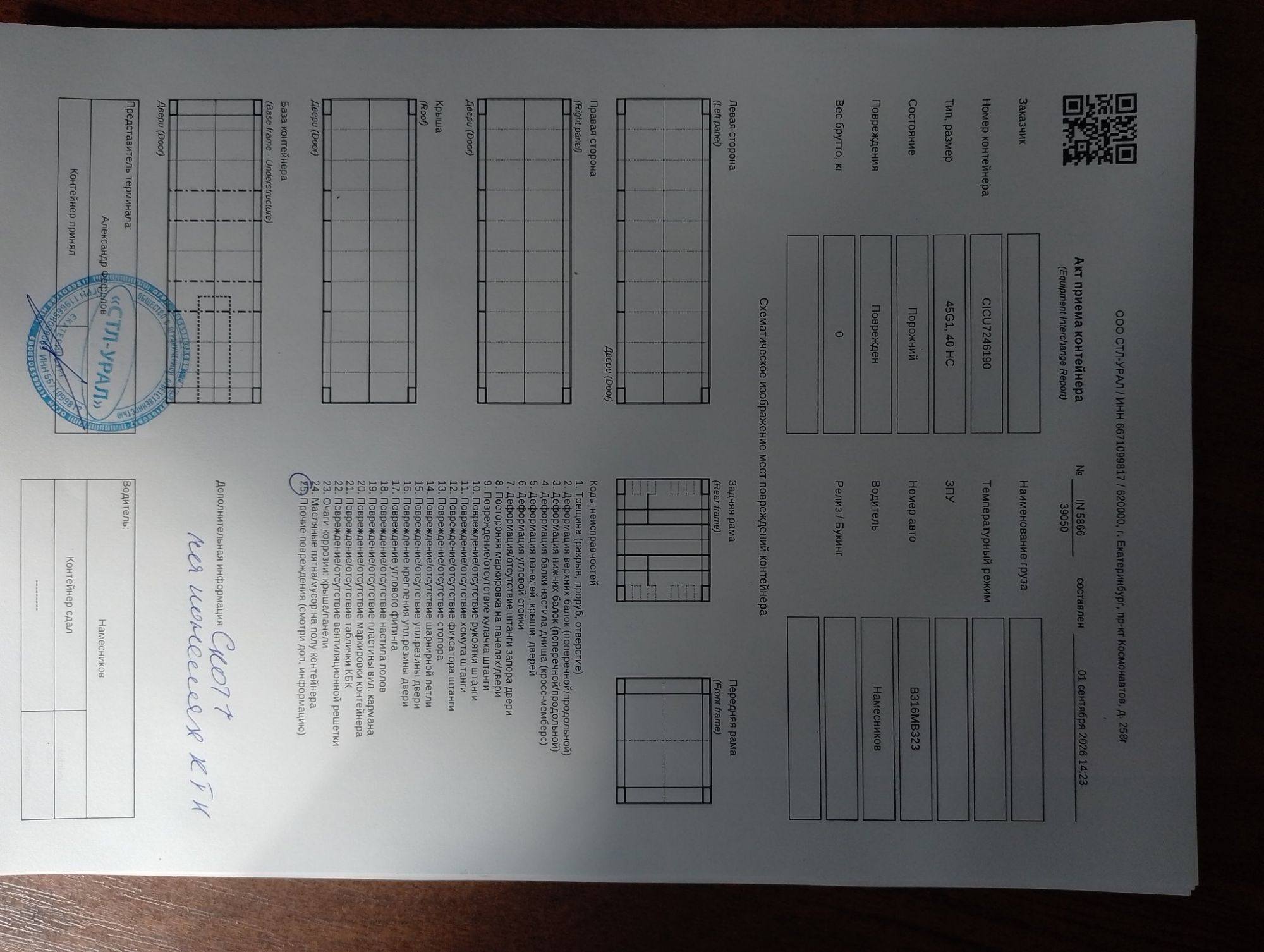 Морской контейнер CICU7246190