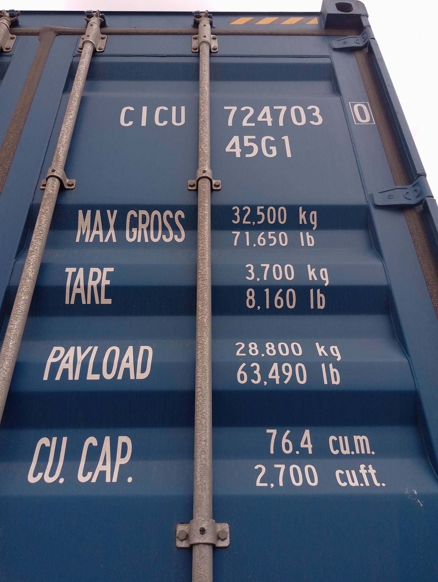 Морской контейнер CICU7247030