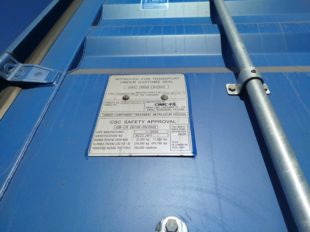 Морской контейнер CICU7247302