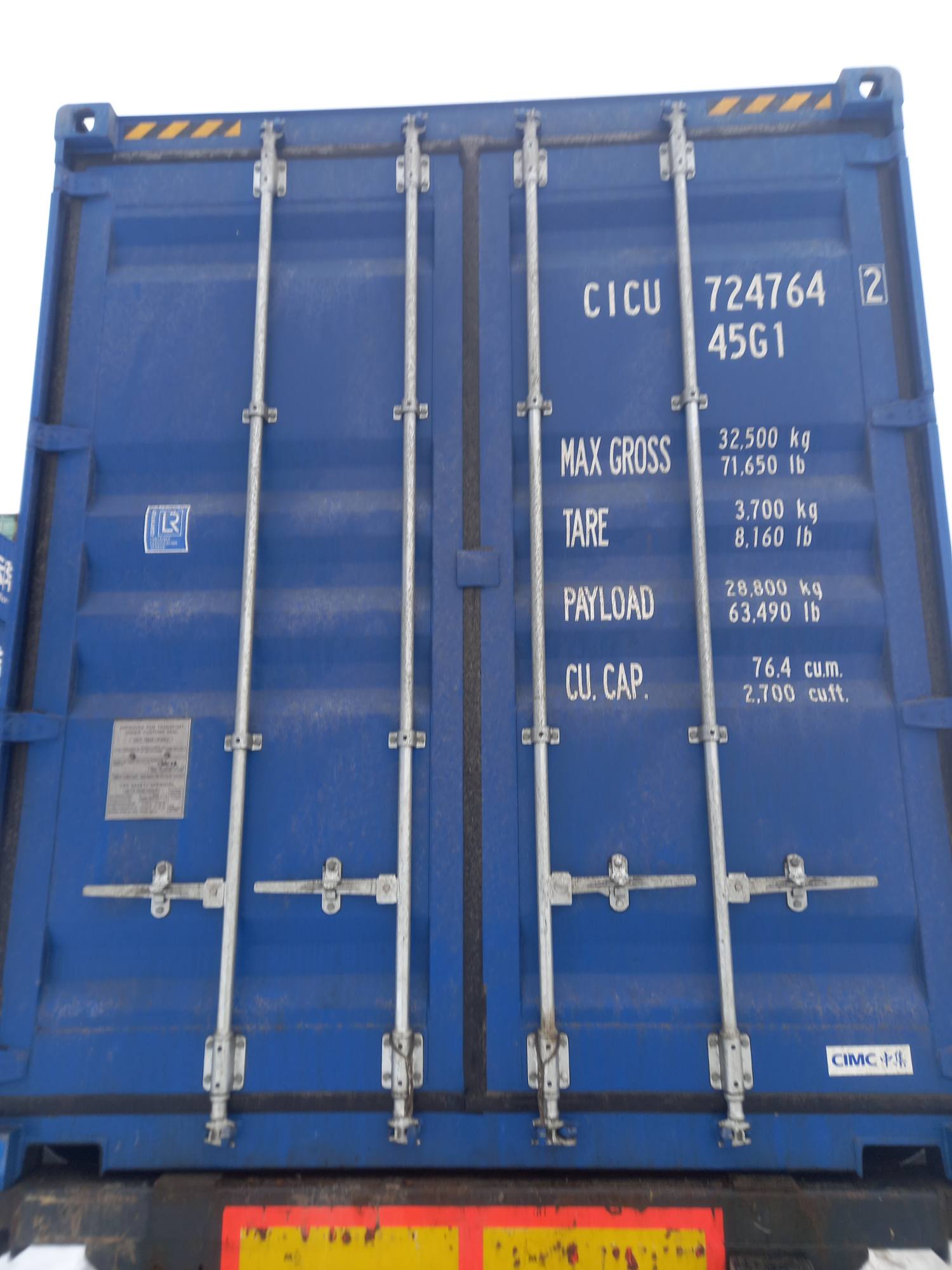 Морской контейнер CICU7247642