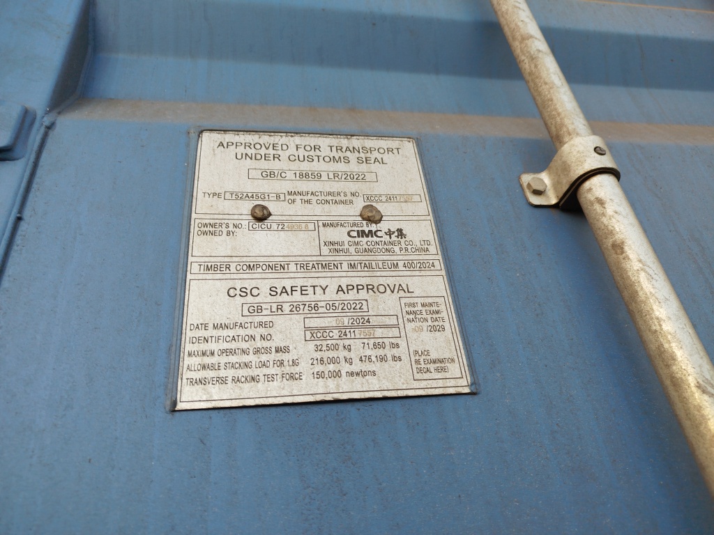 Морской контейнер CICU7249368