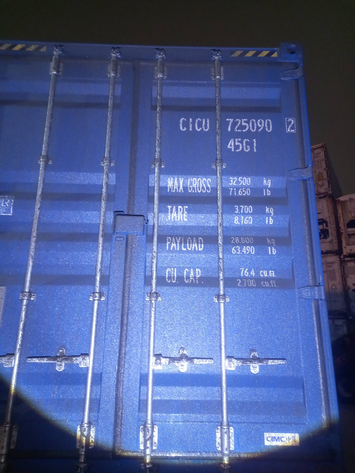 Морской контейнер CICU7250902