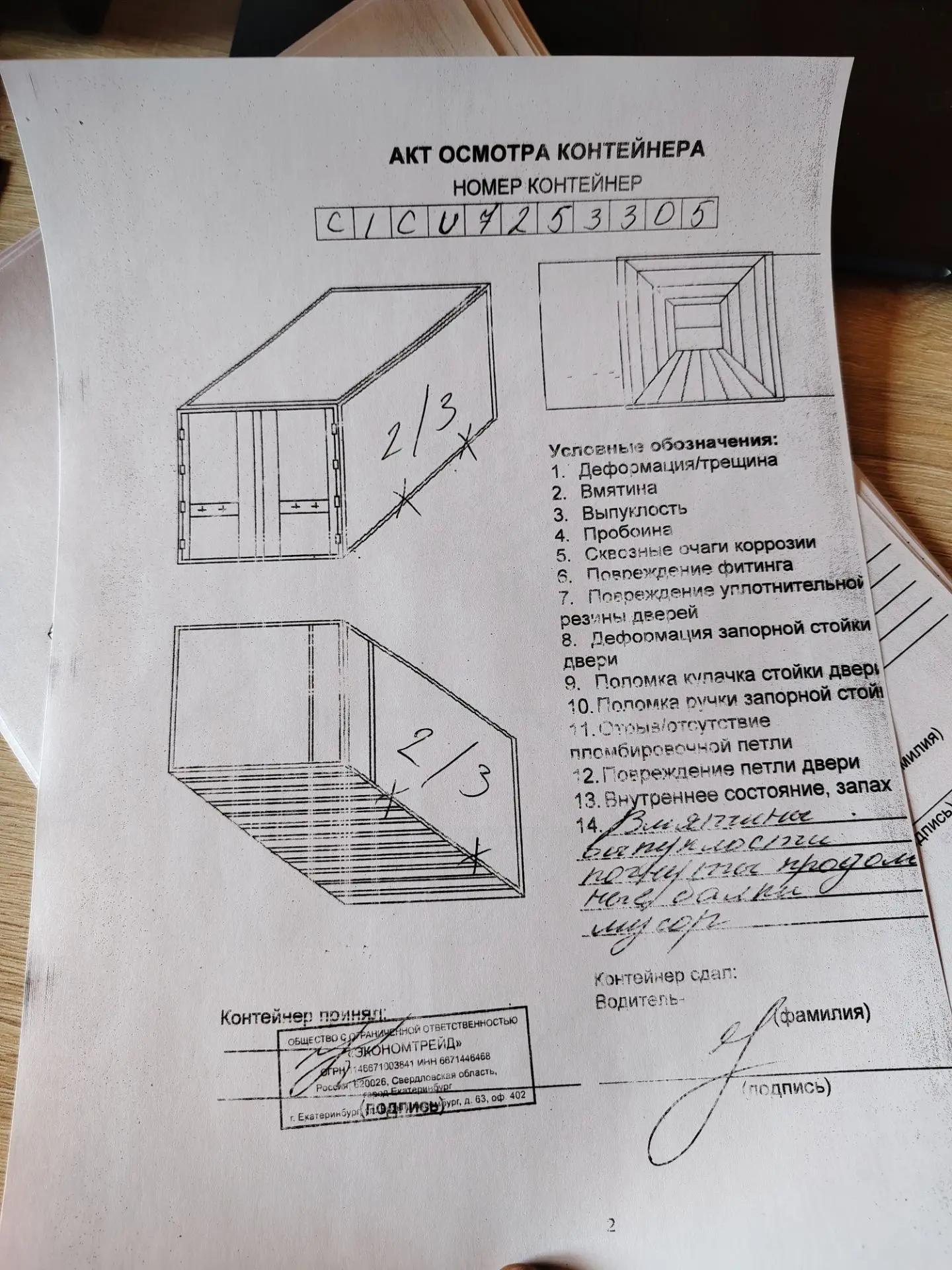 Морской контейнер CICU7253305