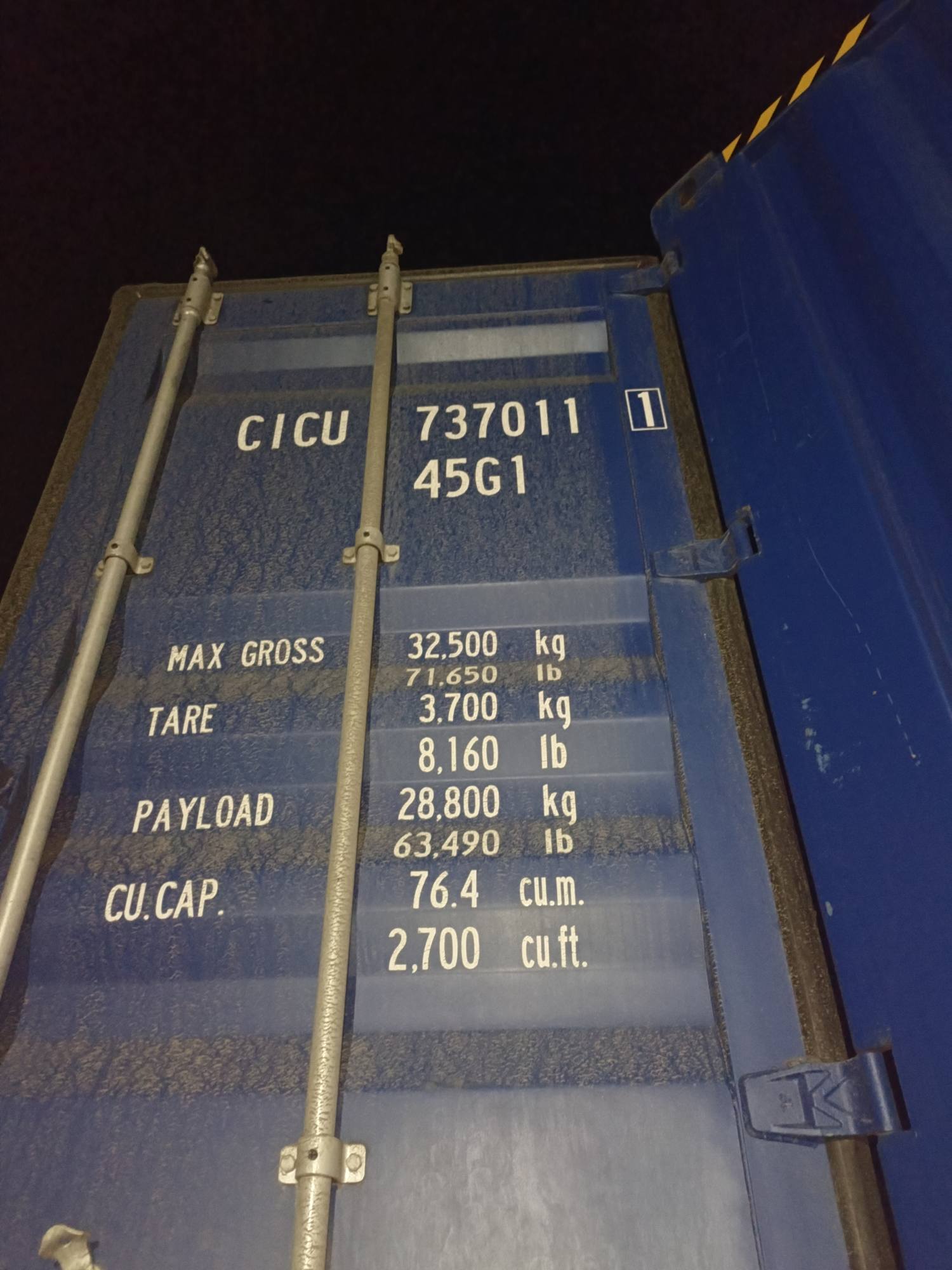 Морской контейнер CICU7370111