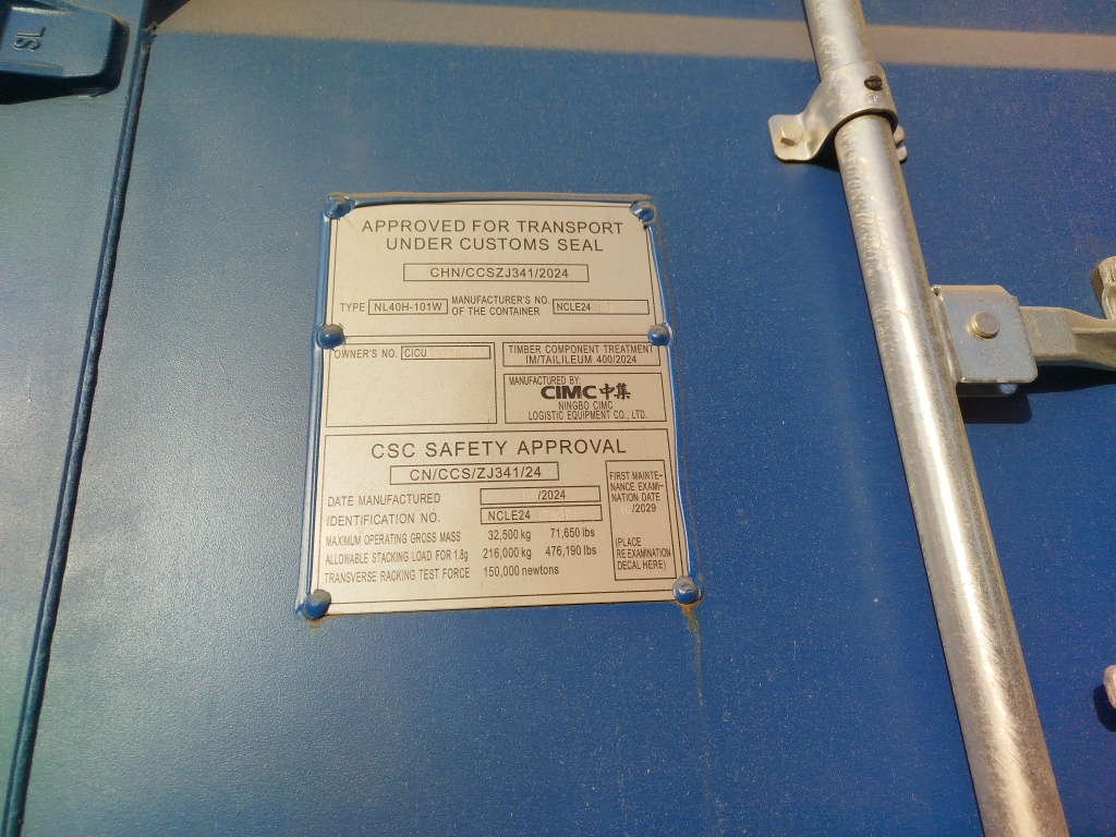 Морской контейнер CICU7370620