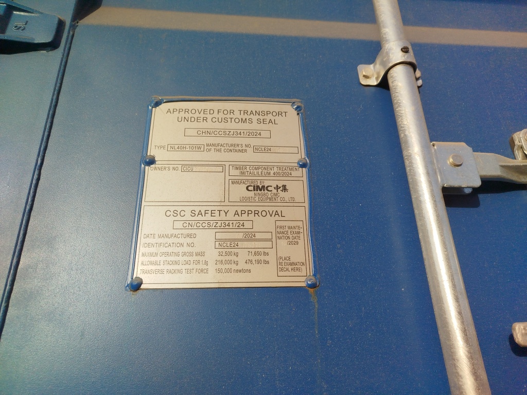 Морской контейнер CICU7370620