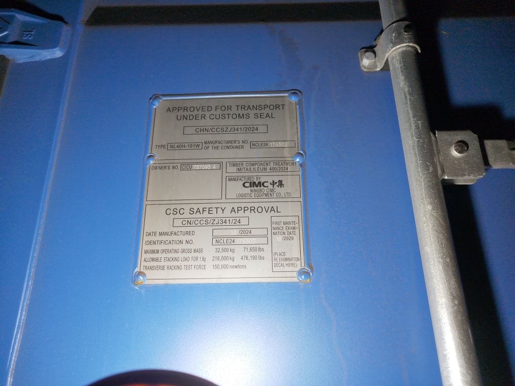 Морской контейнер CICU7370934