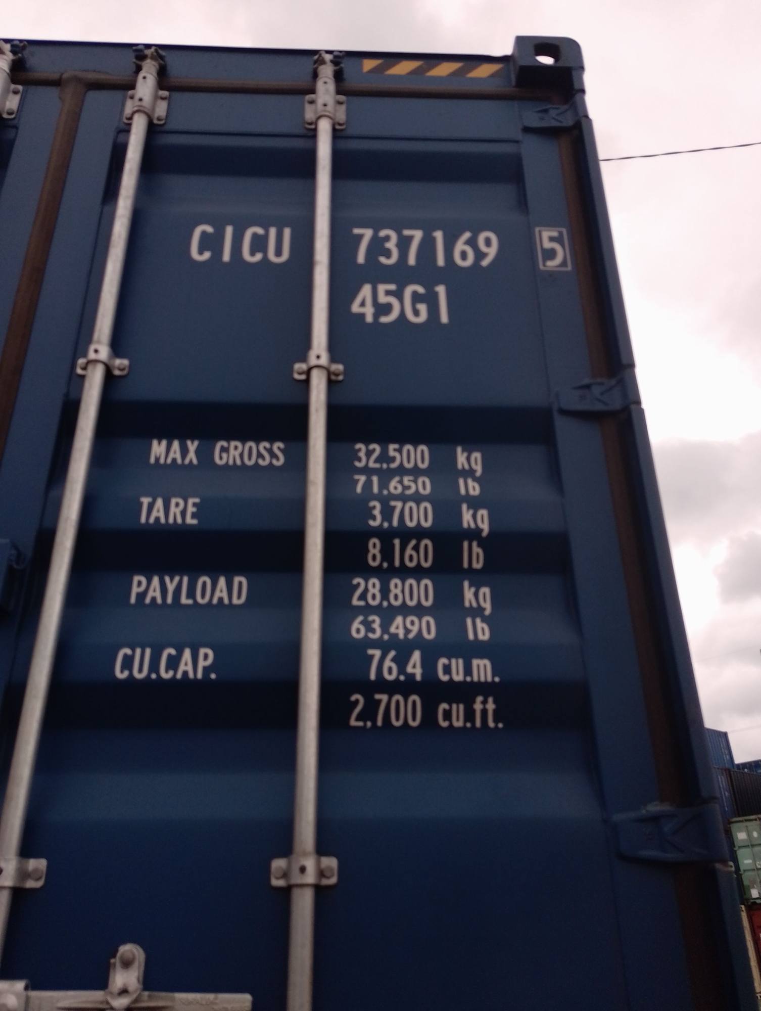 Морской контейнер CICU7371695