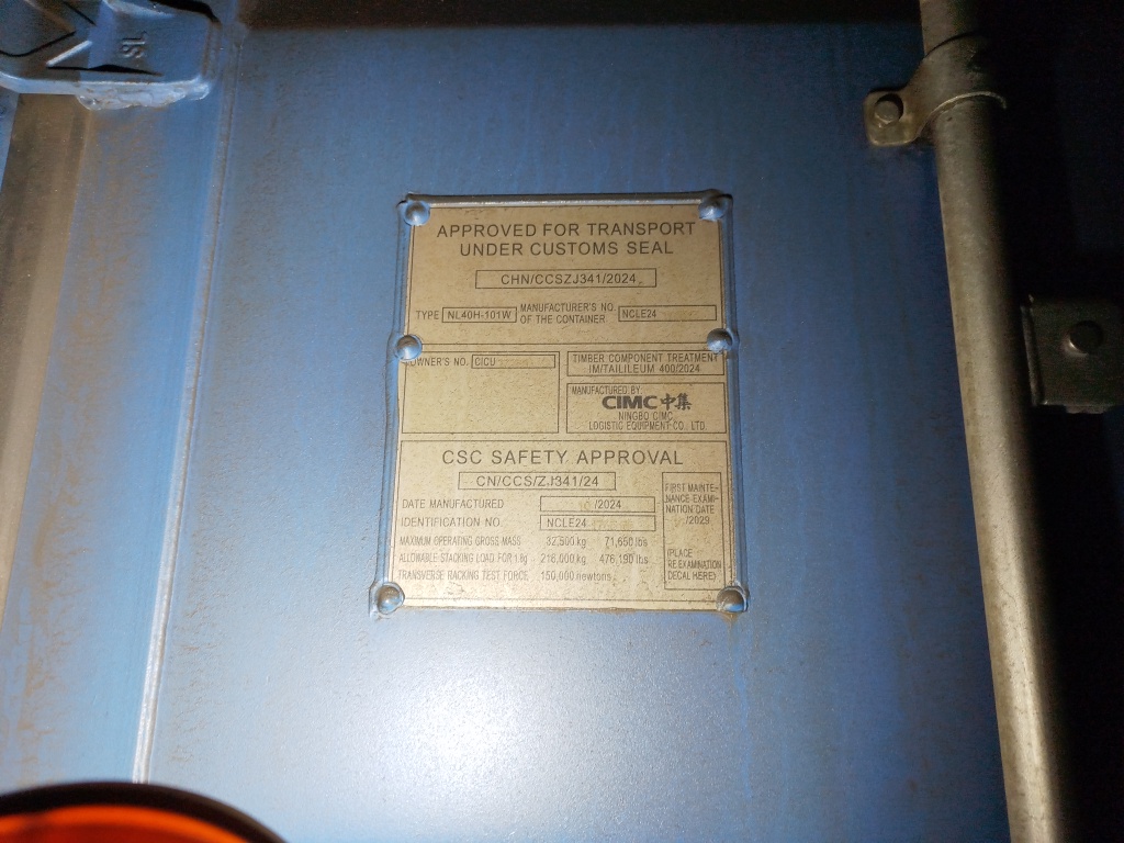 Морской контейнер CICU7373044