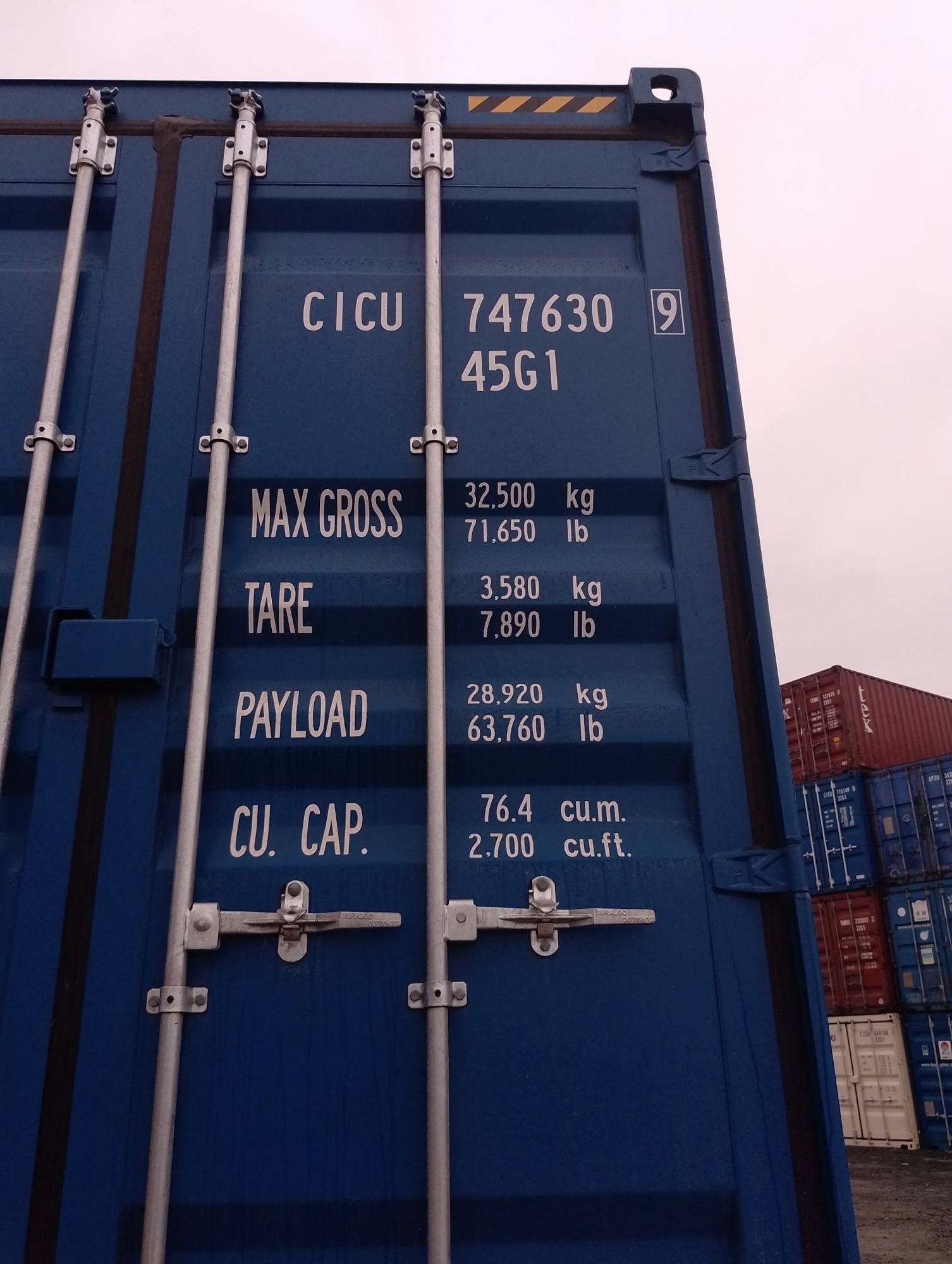 Морской контейнер CICU7476309