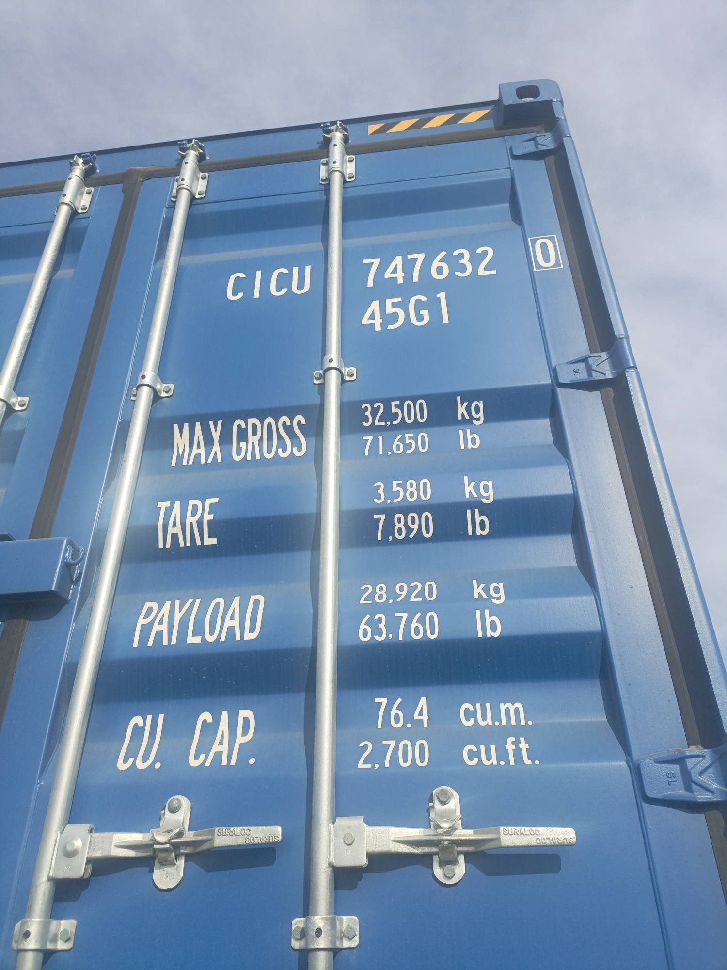 Морской контейнер CICU7476320