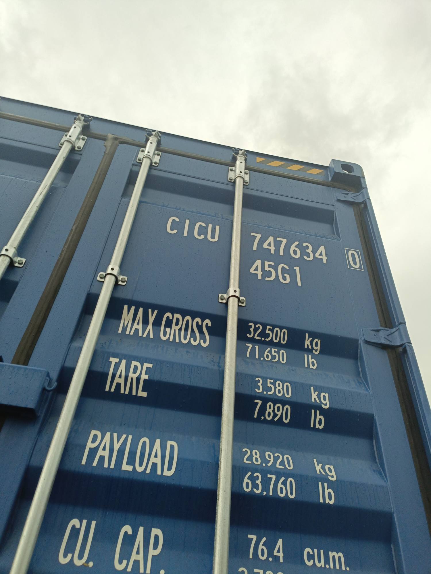 Морской контейнер CICU7476340