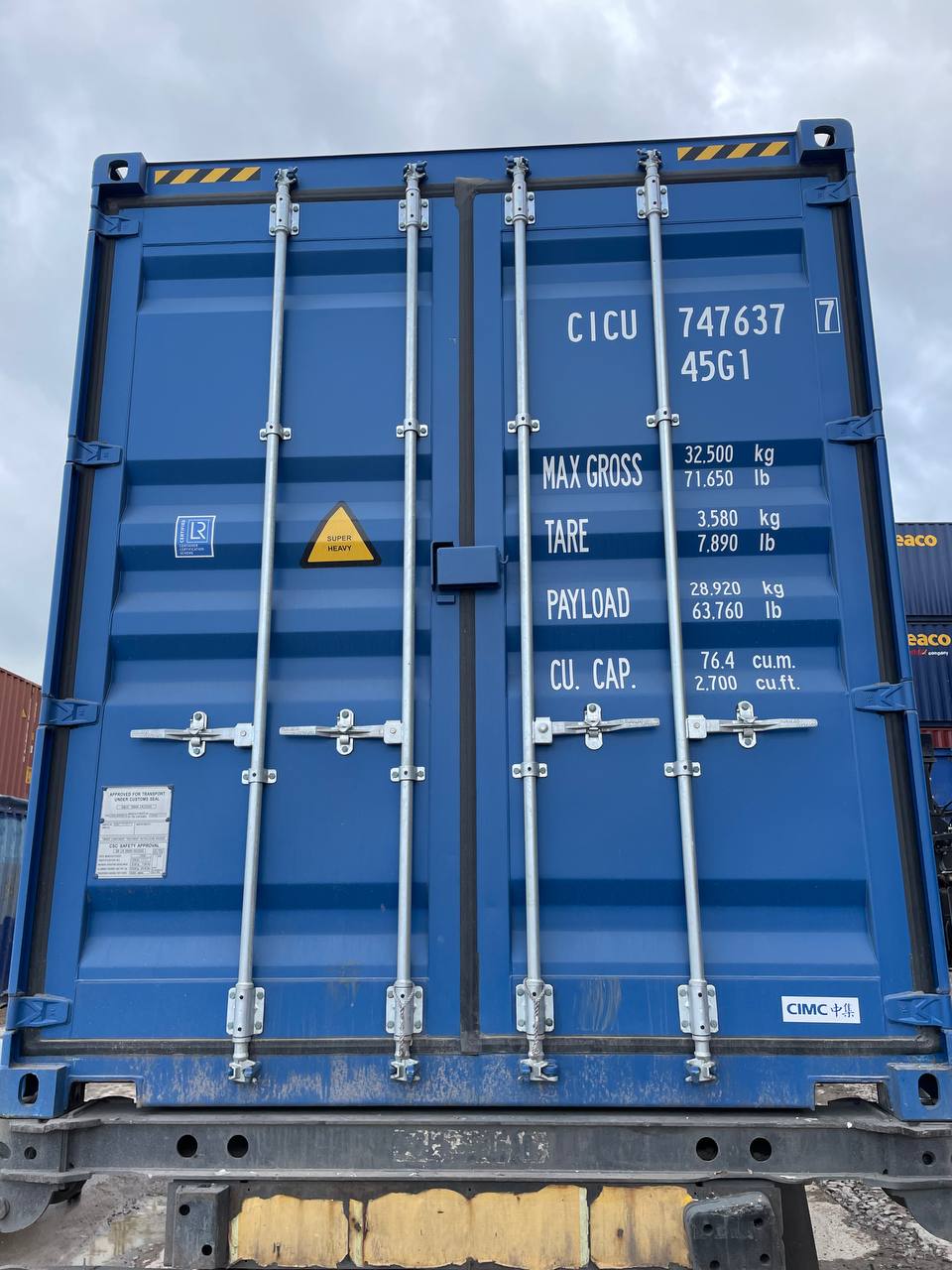 Морской контейнер CICU7476377