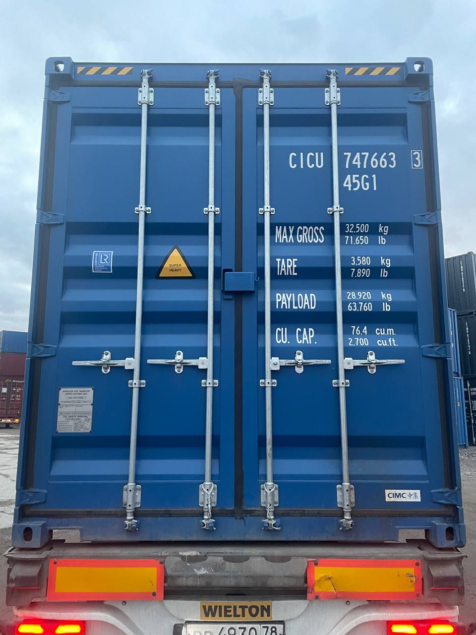 Морской контейнер CICU7476633