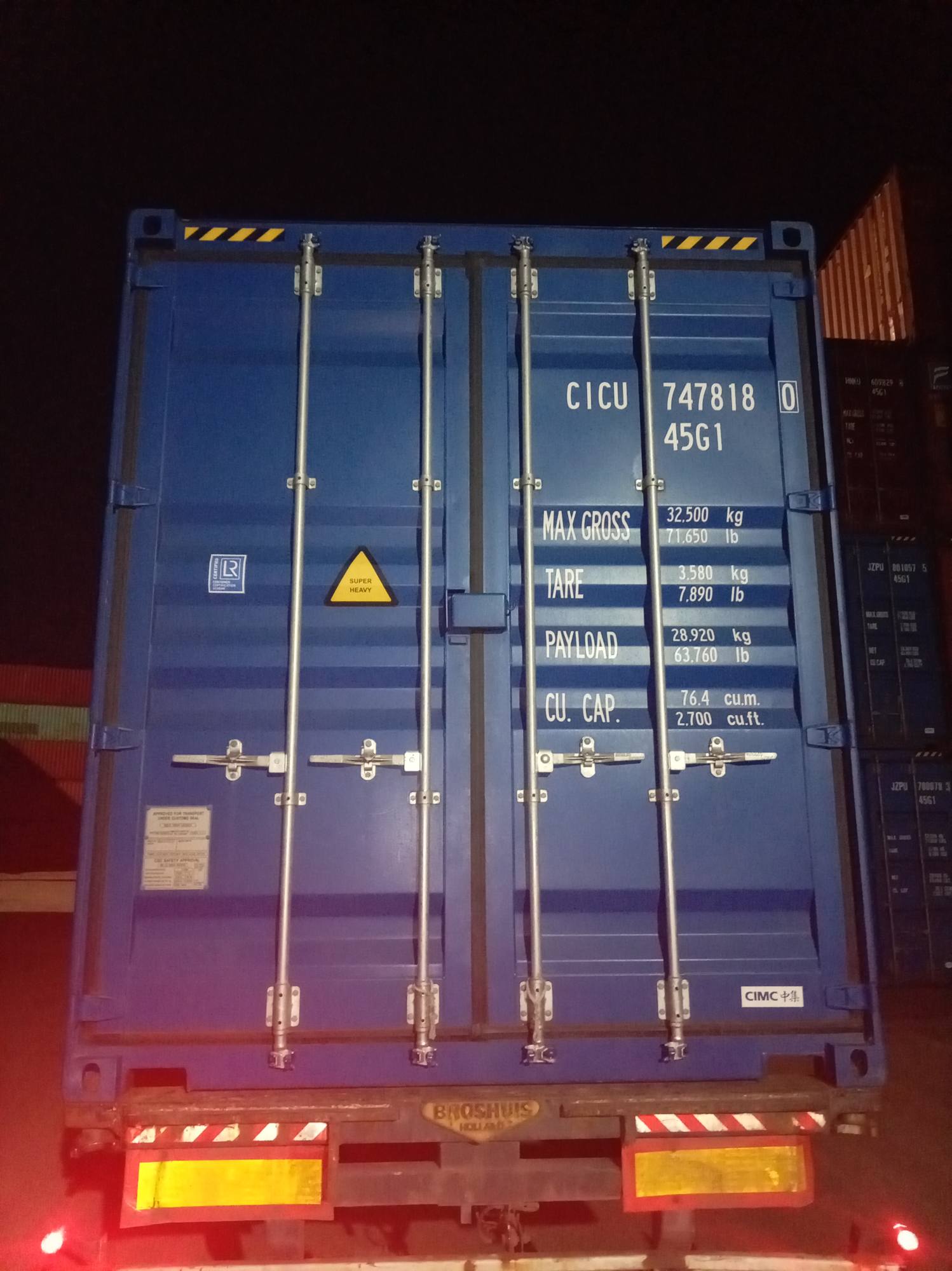 Морской контейнер CICU7478180