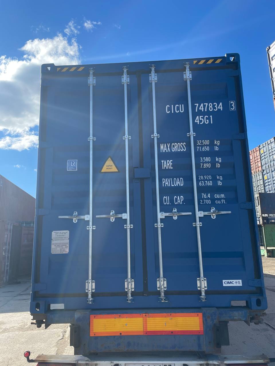 Морской контейнер CICU7478343