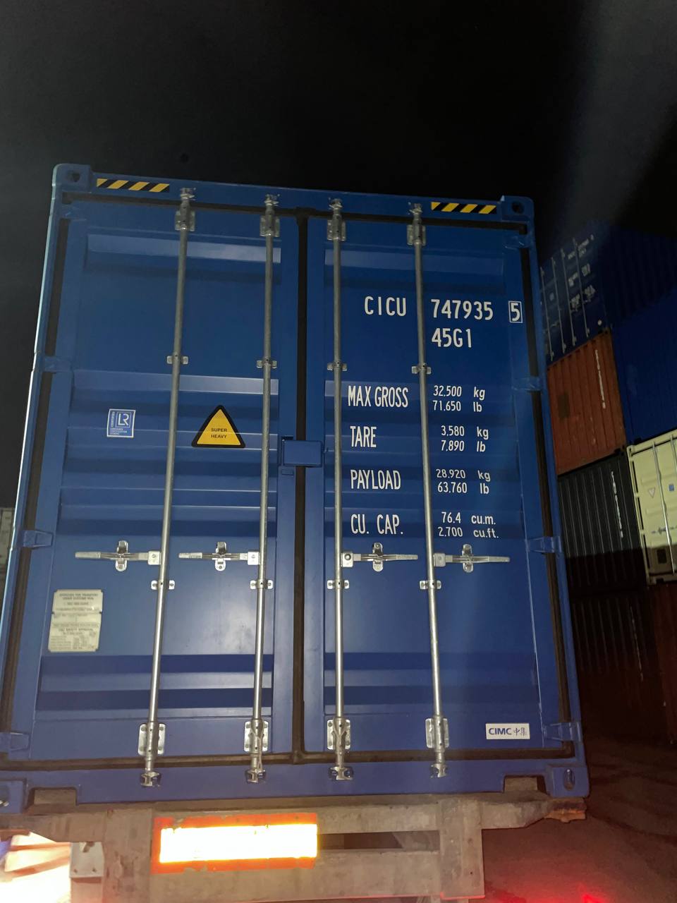Морской контейнер CICU7479355