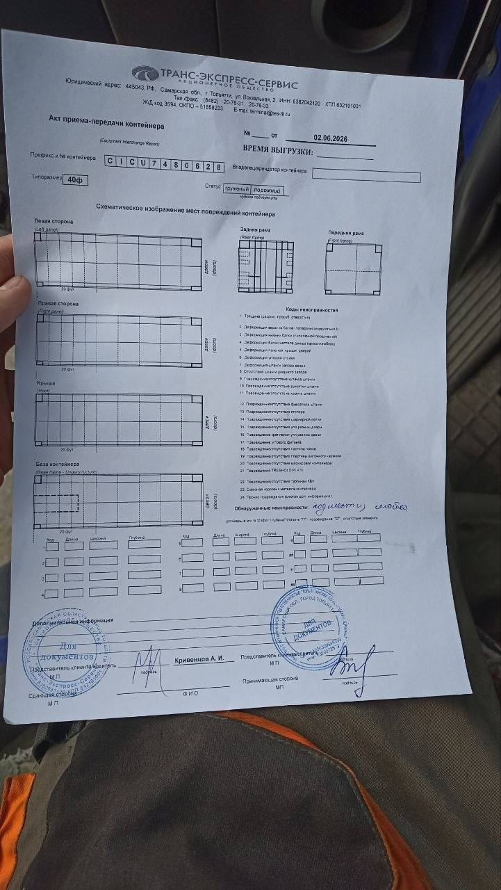 Морской контейнер CICU7480628
