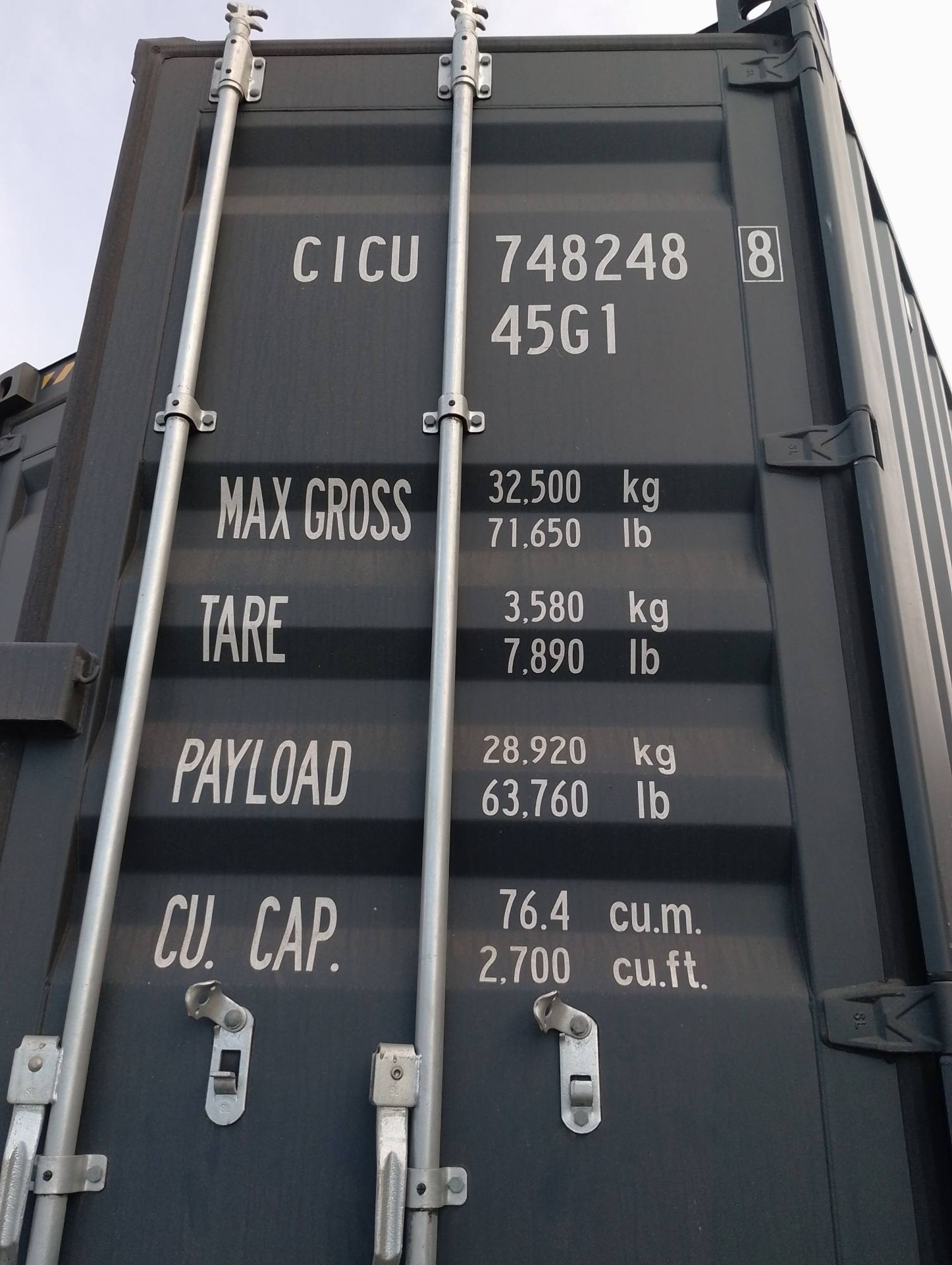 Морской контейнер CICU7482488