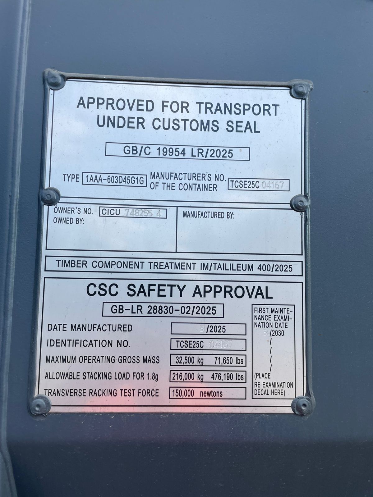 Морской контейнер CICU7482554