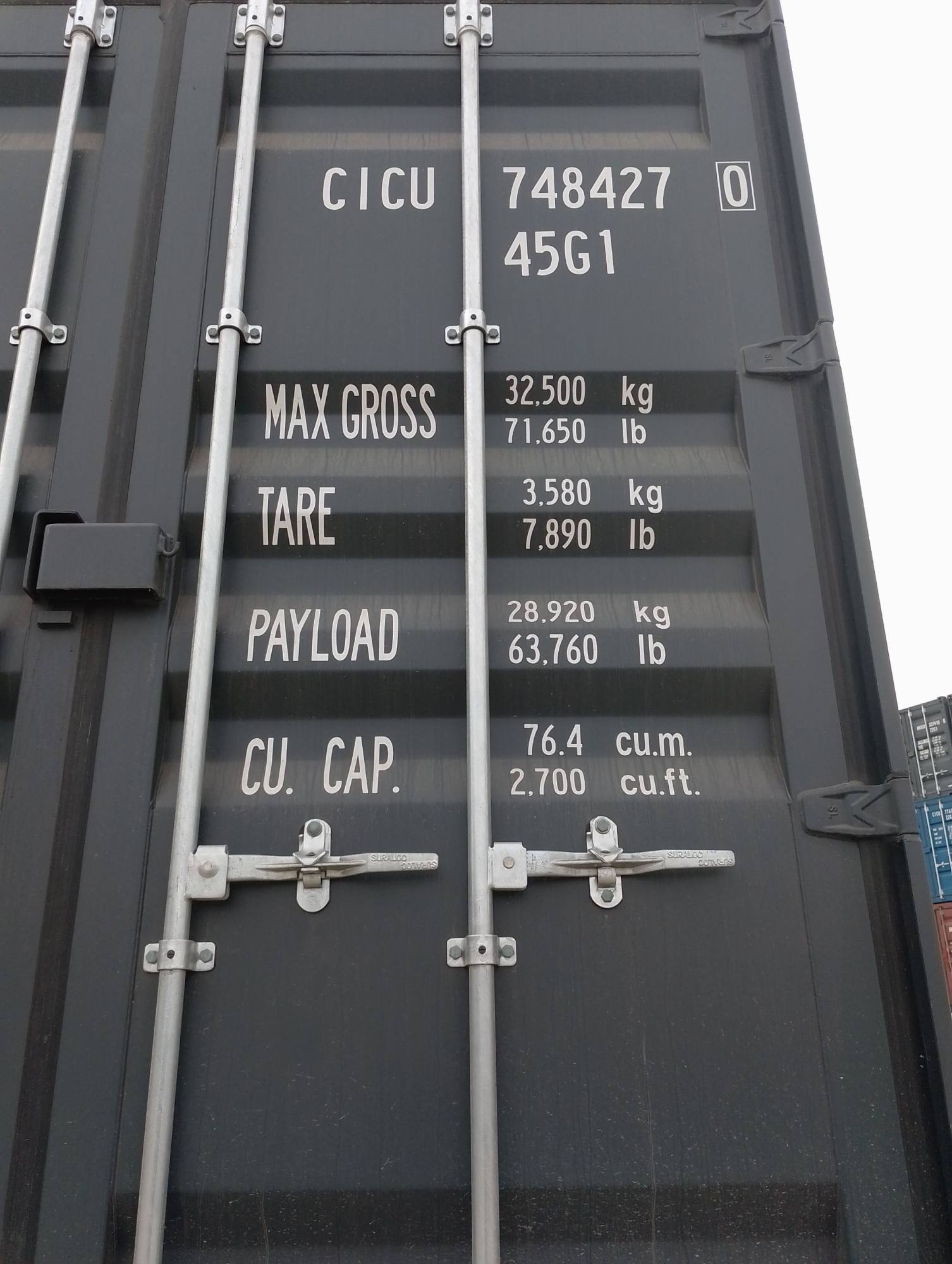 Морской контейнер CICU7484270