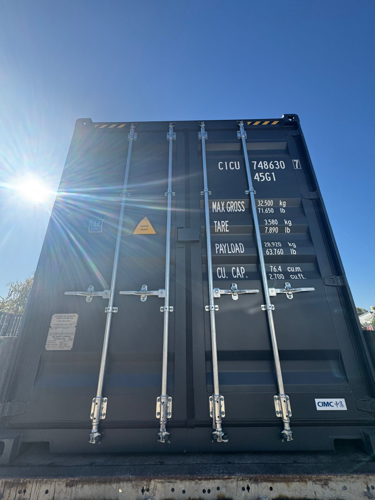 Морской контейнер CICU7486307