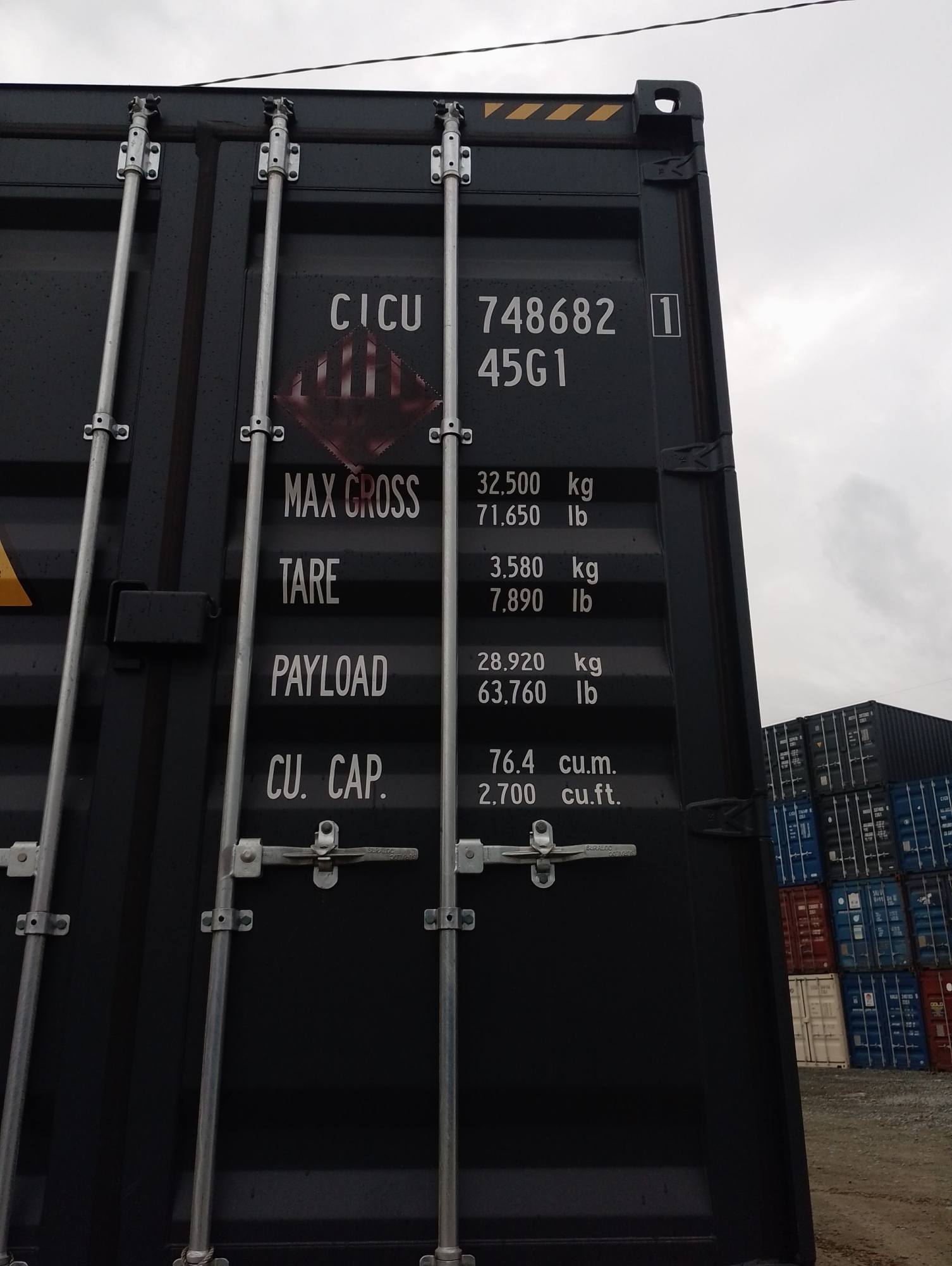 Морской контейнер CICU7486821