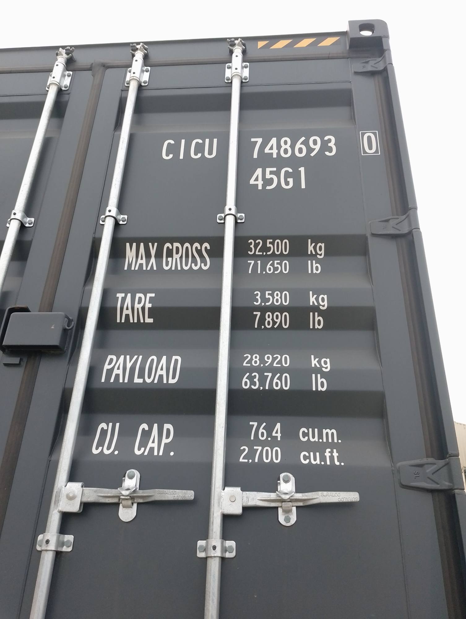 Морской контейнер CICU7486930