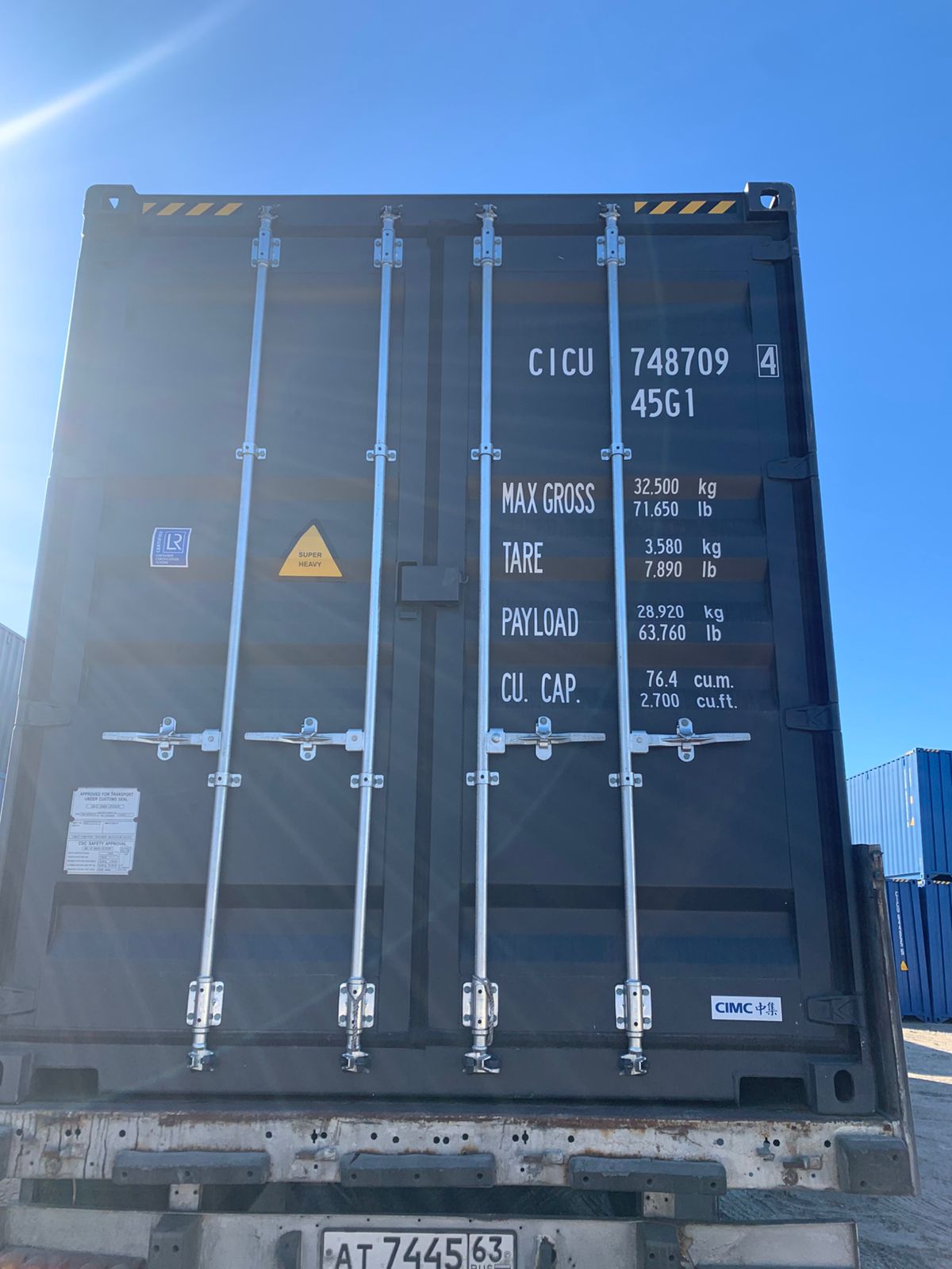 Морской контейнер CICU7487094