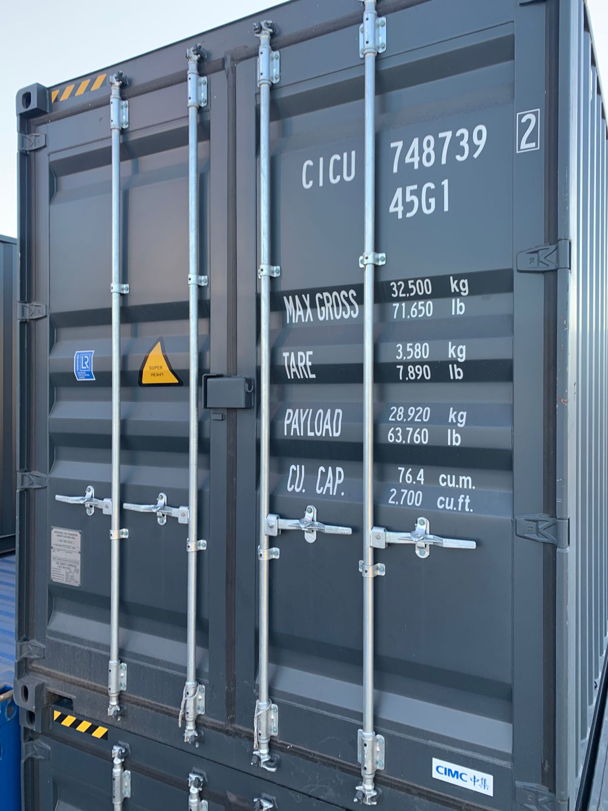 Морской контейнер CICU7487392