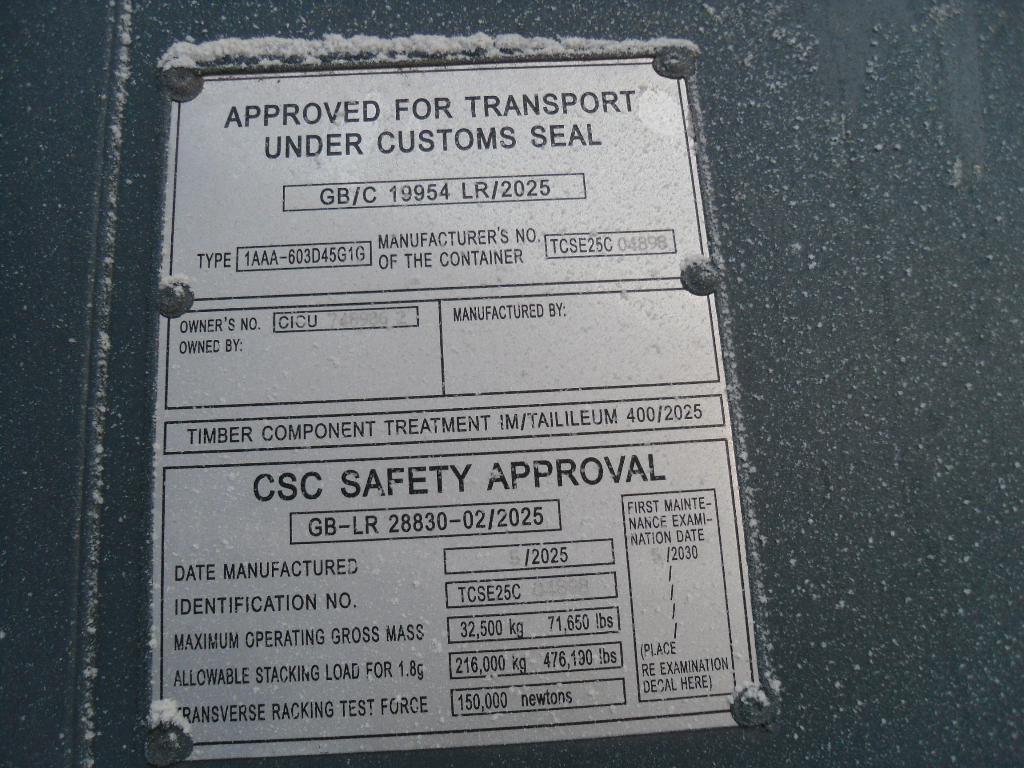 Морской контейнер CICU7489862