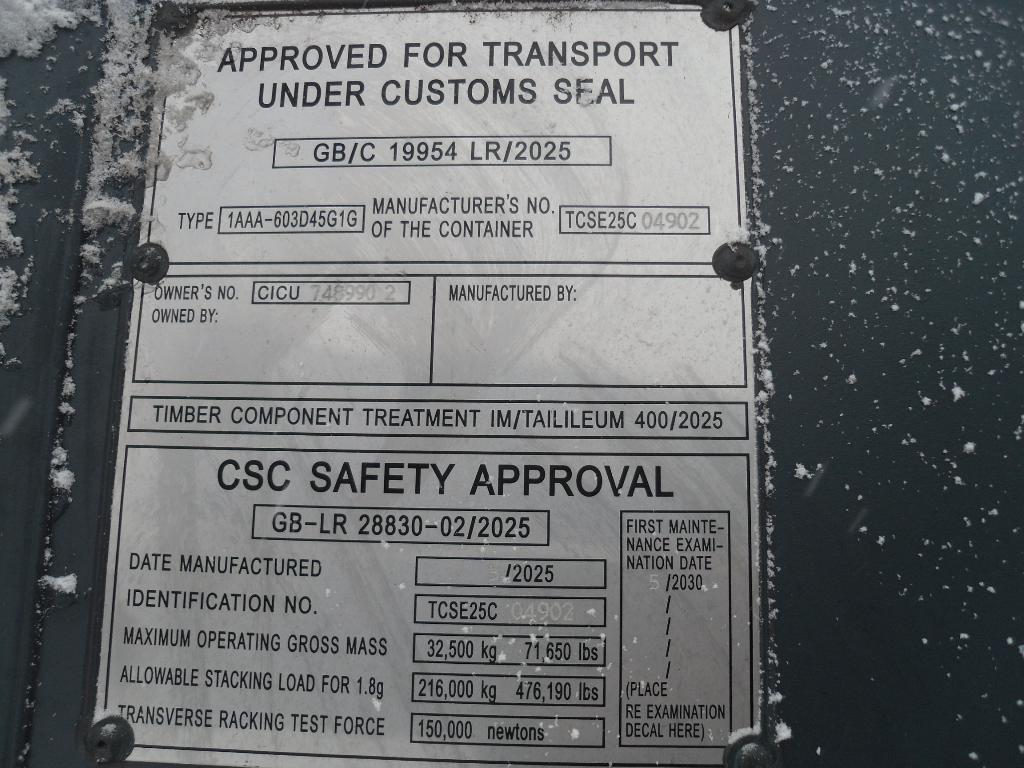 Морской контейнер CICU7489902