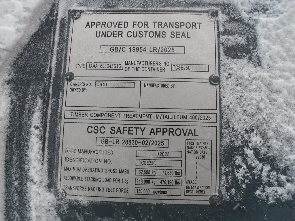 Морской контейнер CICU7490523