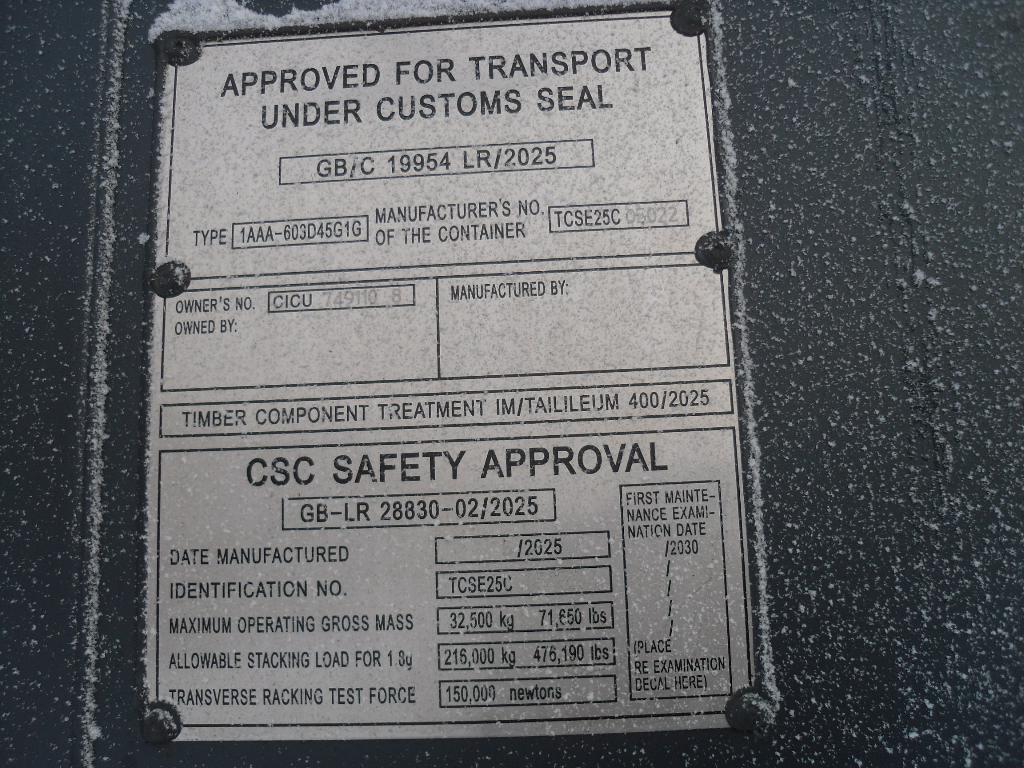 Морской контейнер CICU7491108