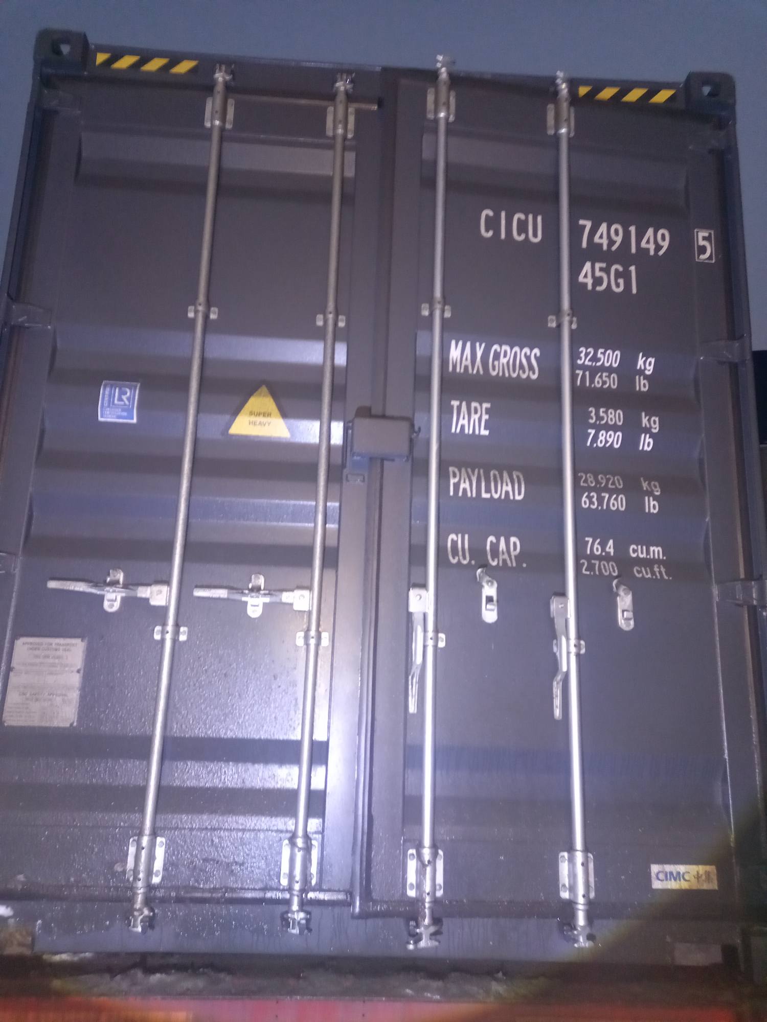 Морской контейнер CICU7491495