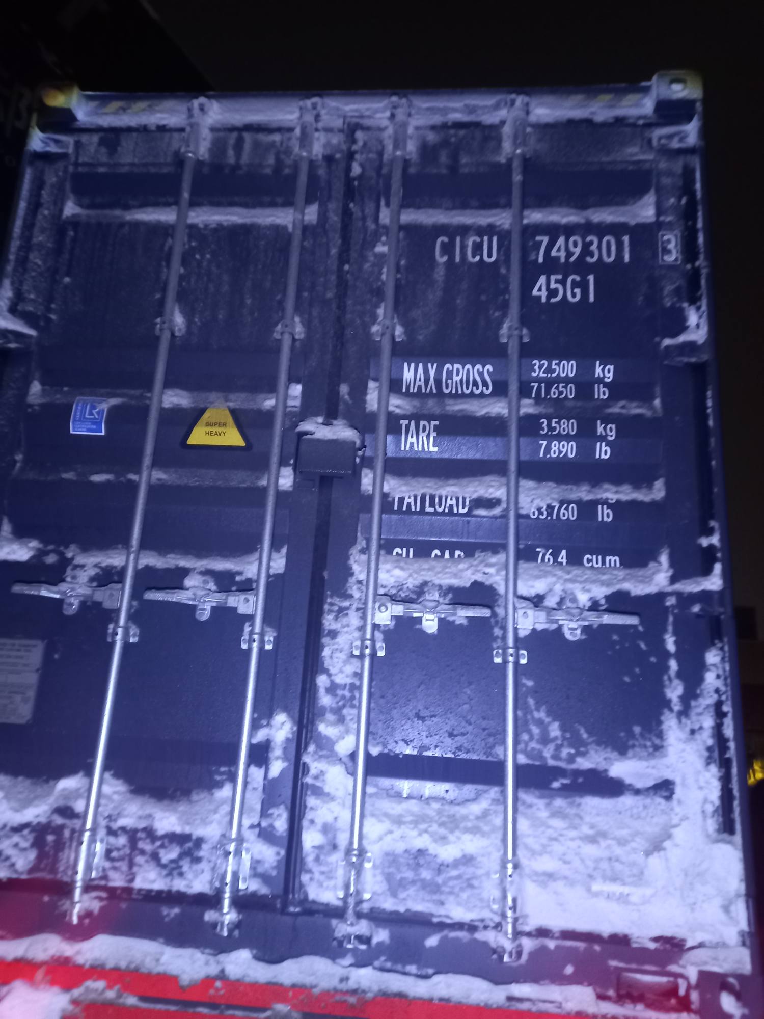 Морской контейнер CICU7493013