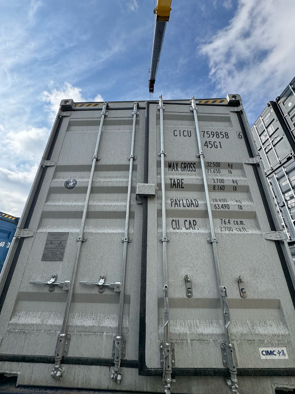 Морской контейнер CICU7598586