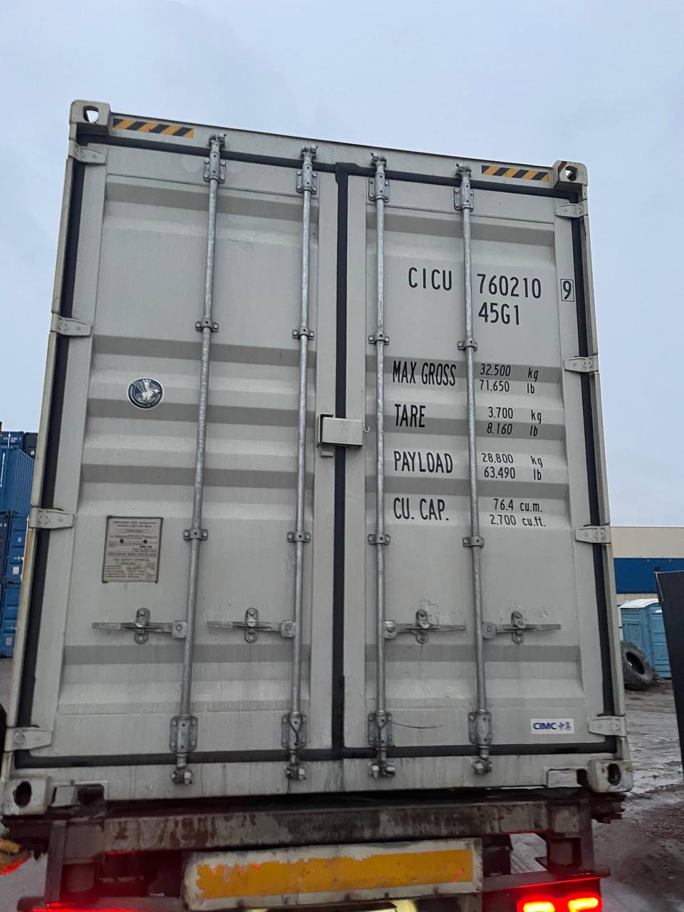 Морской контейнер CICU7602109