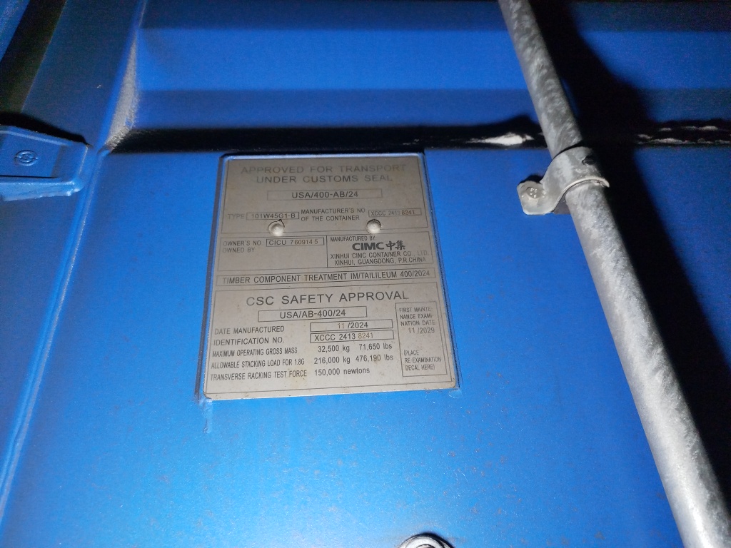 Морской контейнер CICU7609145