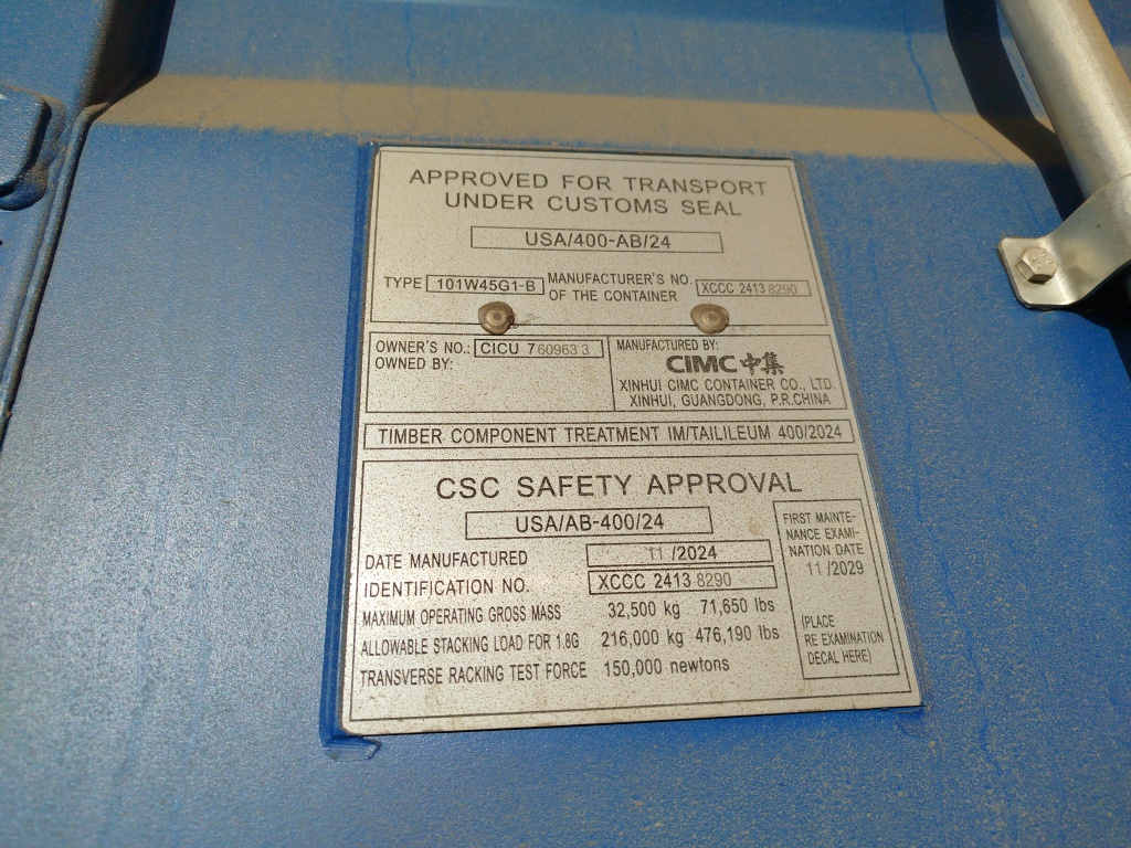 Морской контейнер CICU7609633