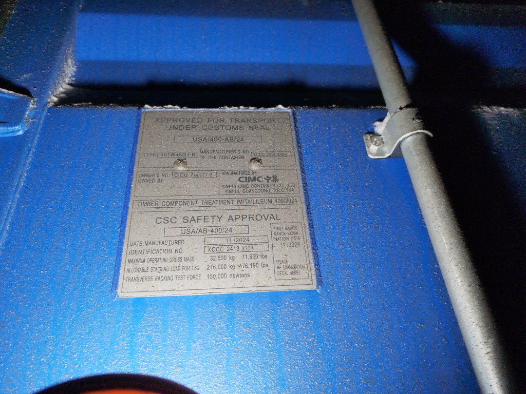 Морской контейнер CICU7609778