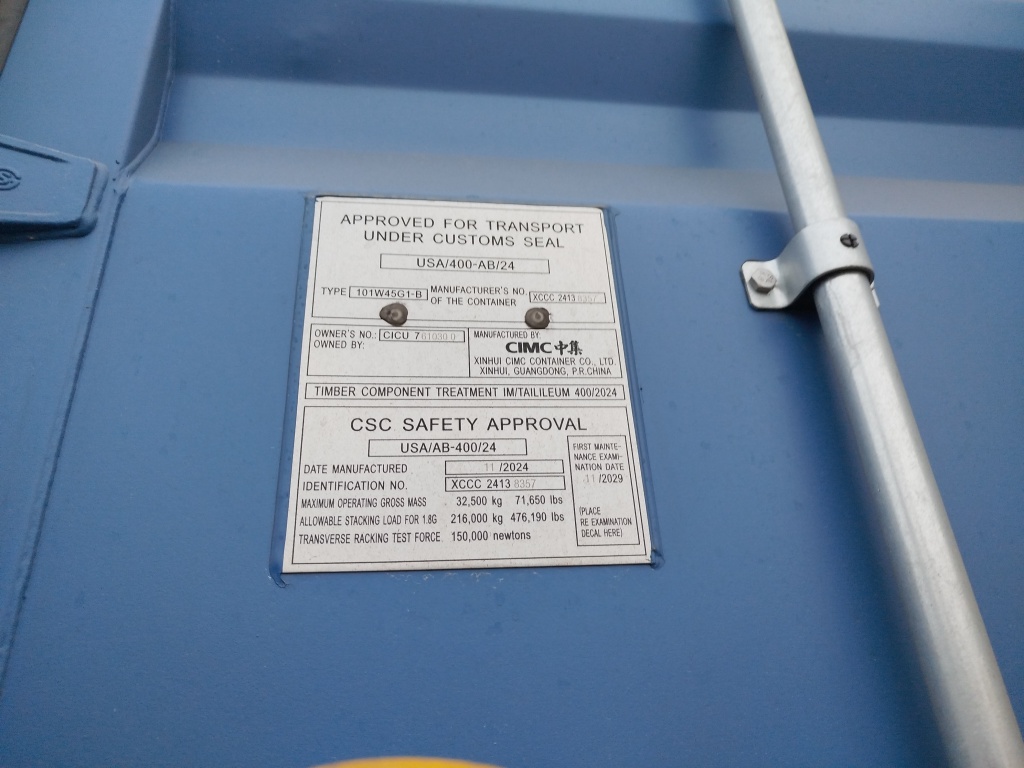 Морской контейнер CICU7610300