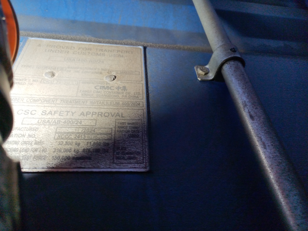 Морской контейнер CICU7610486