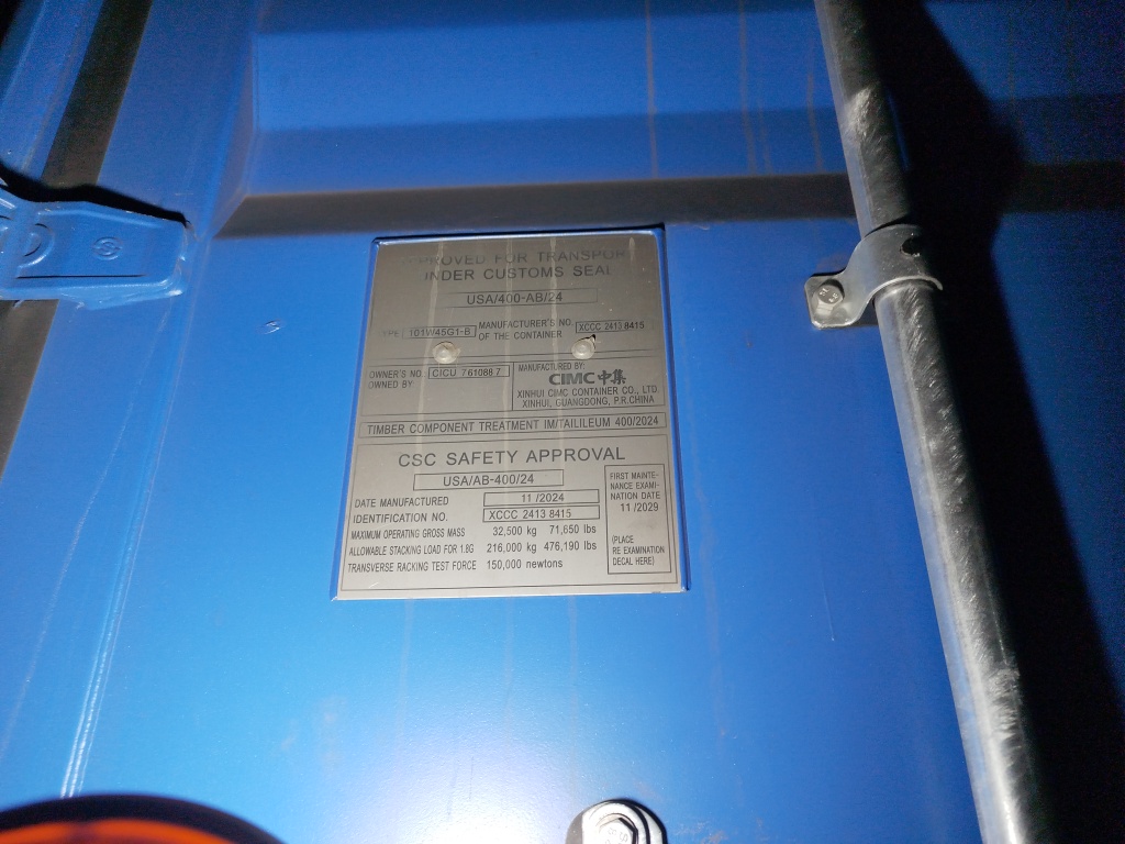 Морской контейнер CICU7610887